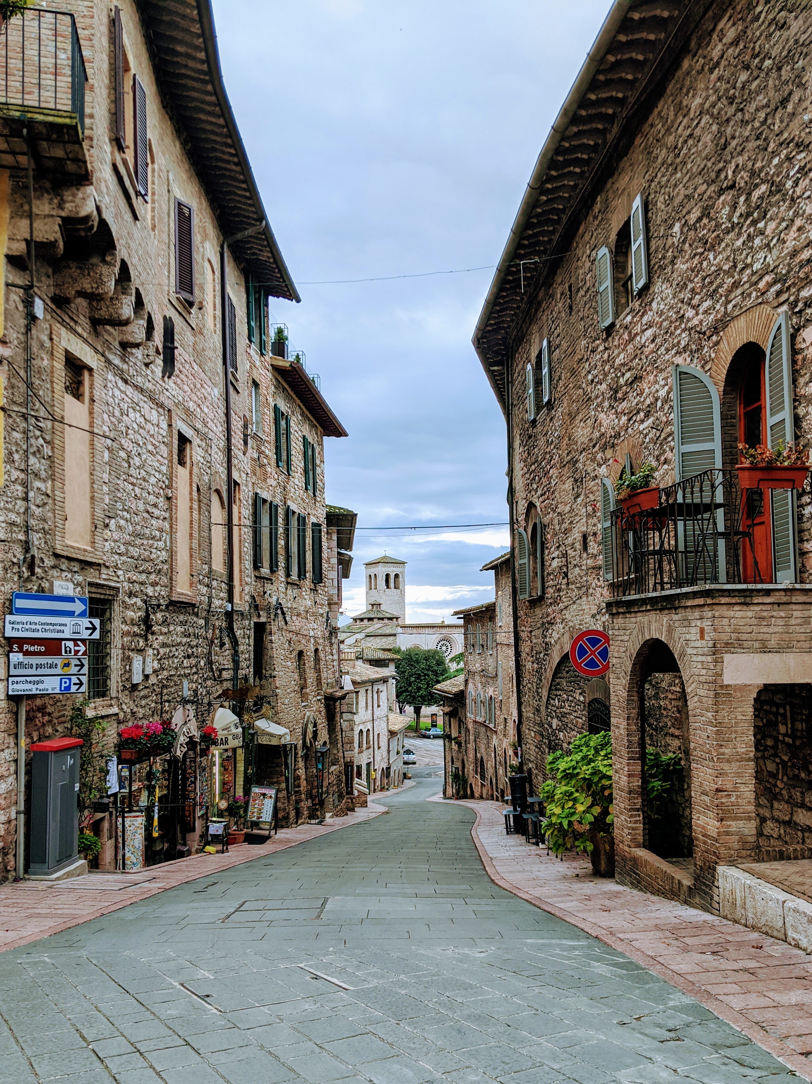 A street in Assisi, Italy